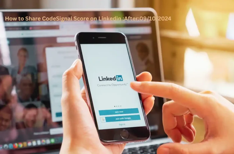 How to Share CodeSignal Score on Linkedin :After:09/10/2024