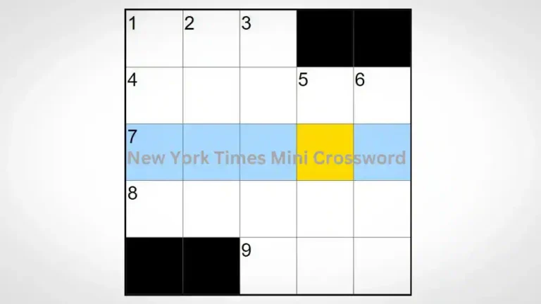 New York Times Mini Crossword